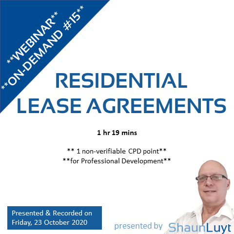 WOD #15 - Residential Lease Agreements