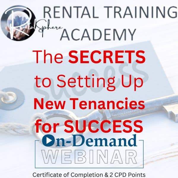 Wevinar-On-Demand: The SECRETS to Setting Up New Tenancies for SUCCESS