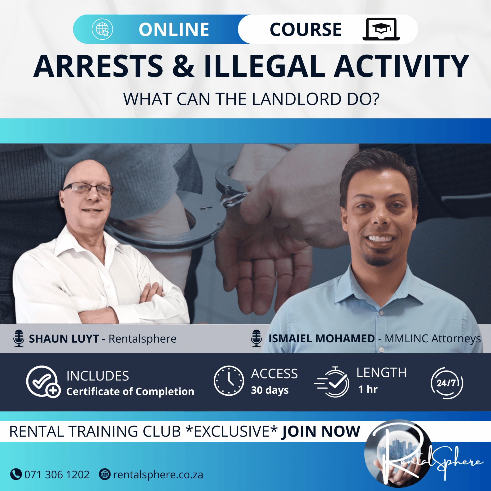 Tenant Arrested or Conducting Illegal Activity from the Rental Property