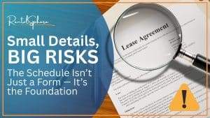 lease schedule mistakes