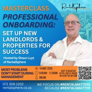MASTERCLASS: Professional Onboarding: Set Up New Landlords & Properties for Success (RS302)